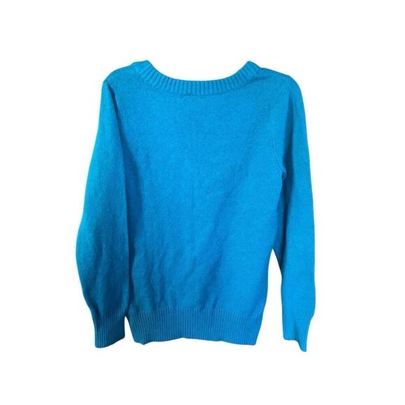 ST. John’s Bay Womans Pullover Low V Sweater Green Sz L NWT - Picture 2 of 8